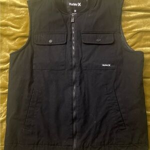 Hurley Black Zip Up Sweater